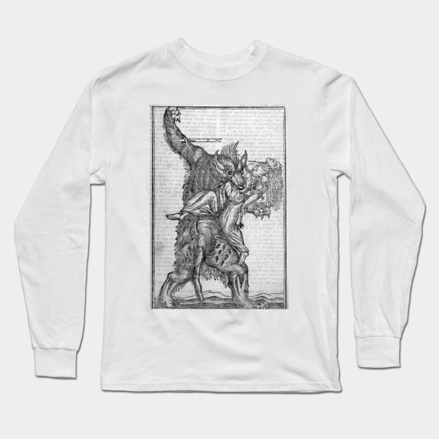 Rougarou, Loupgarou, Werewolf Long Sleeve T-Shirt by LouisianaDread